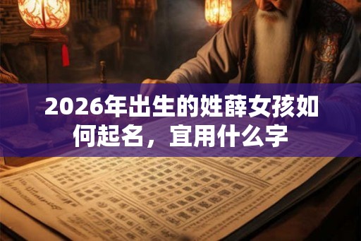 2026年出生的姓薛女孩如何起名，宜用什么字