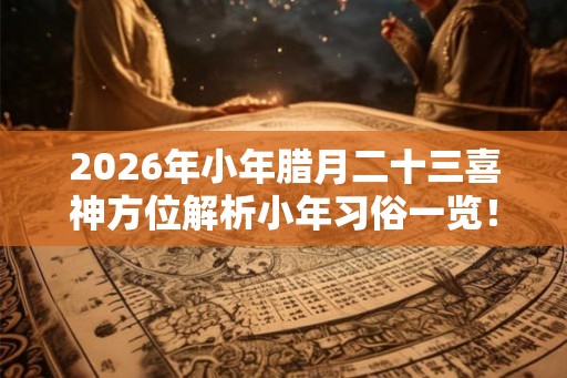 2026年小年腊月二十三喜神方位解析小年习俗一览！