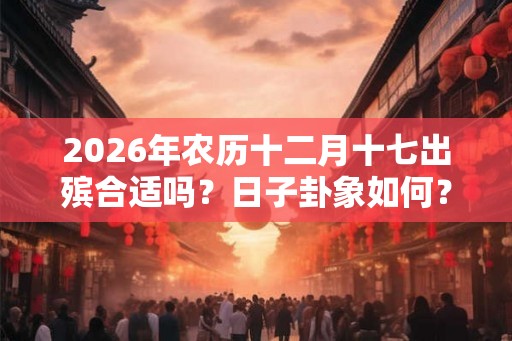2026年农历十二月十七出殡合适吗？日子卦象如何？
