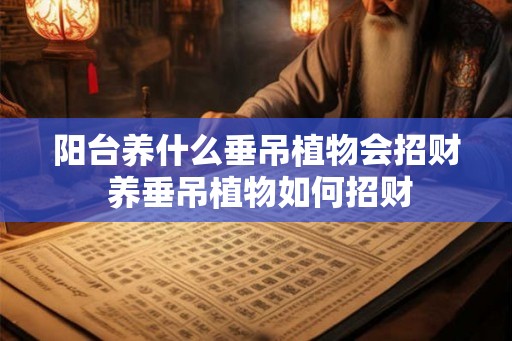 阳台养什么垂吊植物会招财 养垂吊植物如何招财