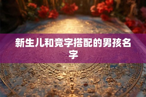 新生儿和竞字搭配的男孩名字