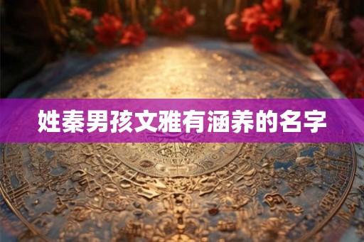 姓秦男孩文雅有涵养的名字