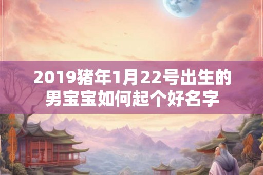 2019猪年1月22号出生的男宝宝如何起个好名字