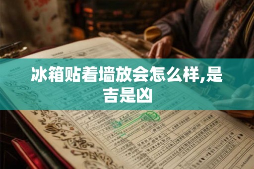 冰箱贴着墙放会怎么样,是吉是凶