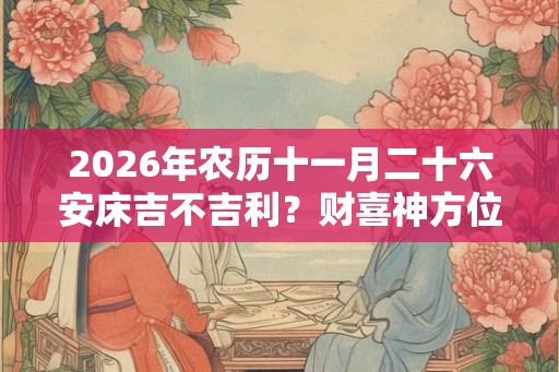 2026年农历十一月二十六安床吉不吉利？财喜神方位在哪？