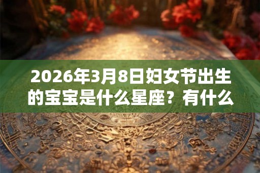 2026年3月8日妇女节出生的宝宝是什么星座？有什么性格特点？