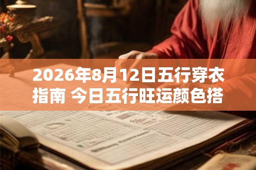2026年8月12日五行穿衣指南 今日五行旺运颜色搭配