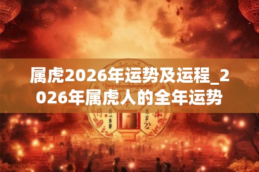 属虎2026年运势及运程_2026年属虎人的全年运势