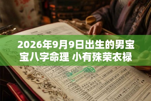 2026年9月9日出生的男宝宝八字命理 小有殊荣衣禄丰盈