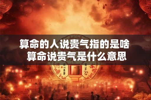 算命的人说贵气指的是啥  算命说贵气是什么意思