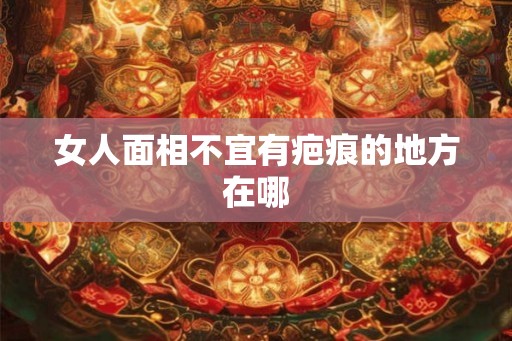 女人面相不宜有疤痕的地方在哪