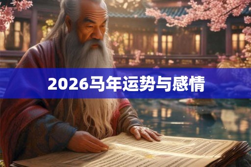 2026马年运势与感情