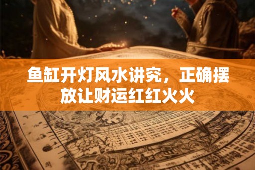 鱼缸开灯风水讲究，正确摆放让财运红红火火