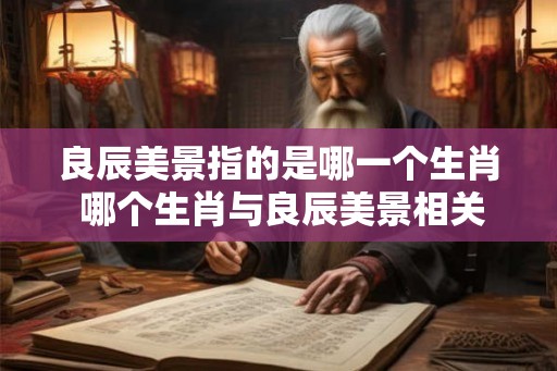 良辰美景指的是哪一个生肖 哪个生肖与良辰美景相关