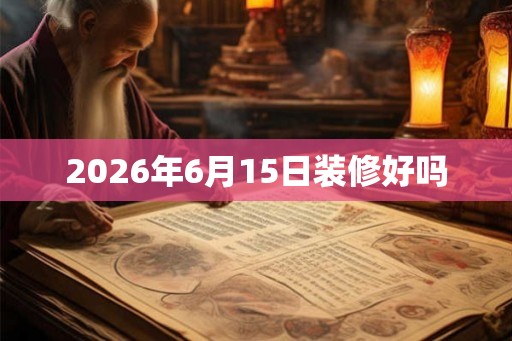 2026年6月15日装修好吗