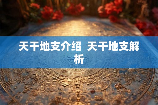 天干地支介绍  天干地支解析