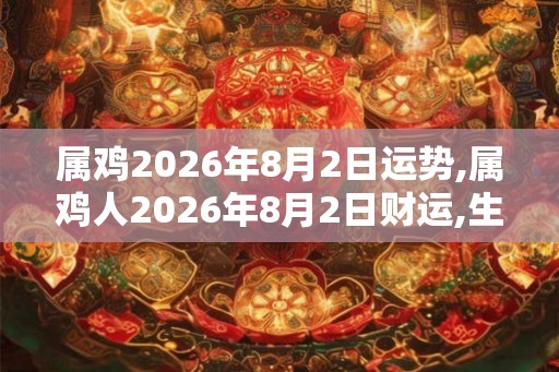 属鸡2026年8月2日运势,属鸡人2026年8月2日财运,生肖鸡2026年8月2日运势