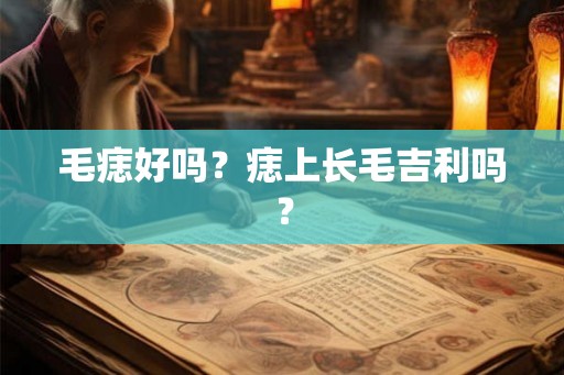 毛痣好吗？痣上长毛吉利吗？