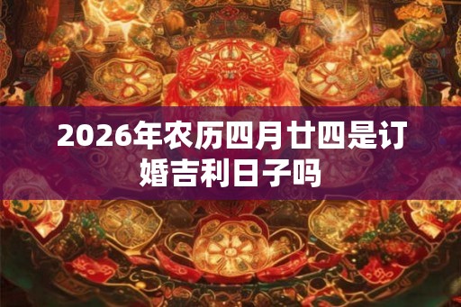 2026年农历四月廿四是订婚吉利日子吗
