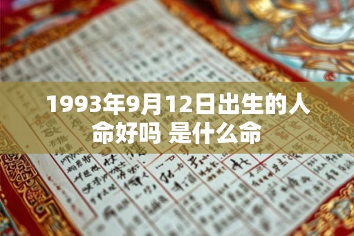 1993年9月12日出生的人命好吗 是什么命