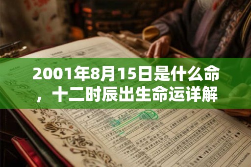 2001年8月15日是什么命，十二时辰出生命运详解