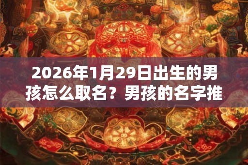 2026年1月29日出生的男孩怎么取名?男孩的名字推荐 2026年1月29日出生的男孩怎么取名?男孩的名字推荐