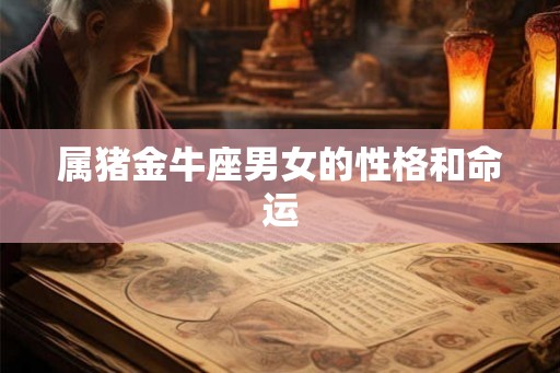 属猪金牛座男女的性格和命运