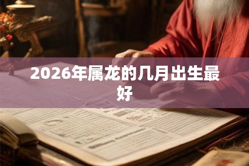 2026年属龙的几月出生最好