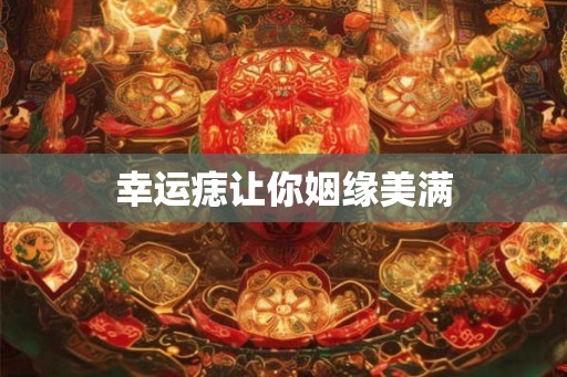 幸运痣让你姻缘美满 幸运痣让你姻缘美满