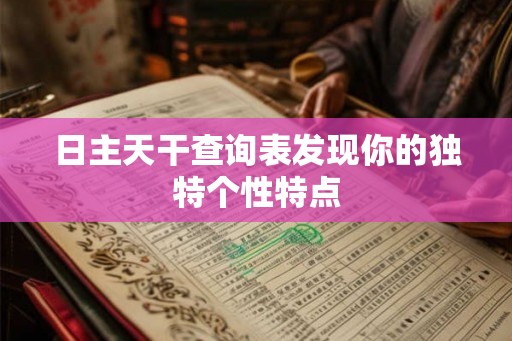 日主天干查询表发现你的独特个性特点