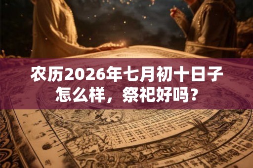 农历2026年七月初十日子怎么样，祭祀好吗？