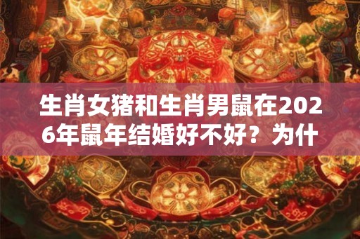 生肖女猪和生肖男鼠在2026年鼠年结婚好不好?为什么? 生肖女猪和生肖男鼠在2026年鼠年结婚好不好?为什么?