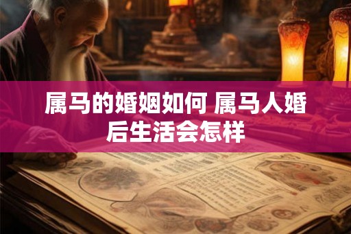 属马的婚姻如何 属马人婚后生活会怎样