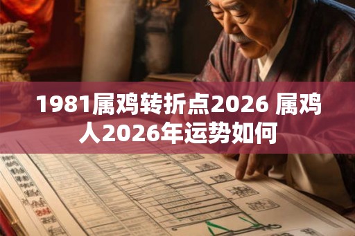 1981属鸡转折点2026 属鸡人2026年运势如何