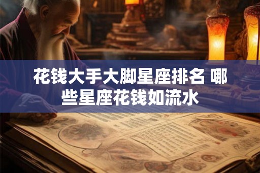 花钱大手大脚星座排名 哪些星座花钱如流水 花钱大手大脚星座排名 哪些星座花钱如流水