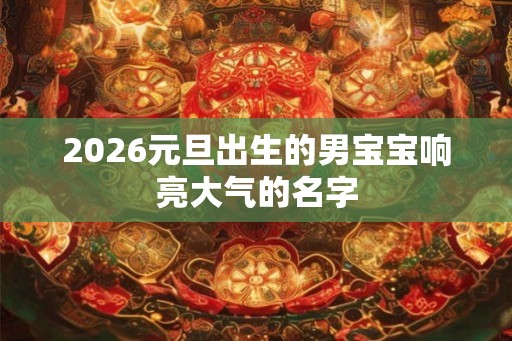 2026元旦出生的男宝宝响亮大气的名字
