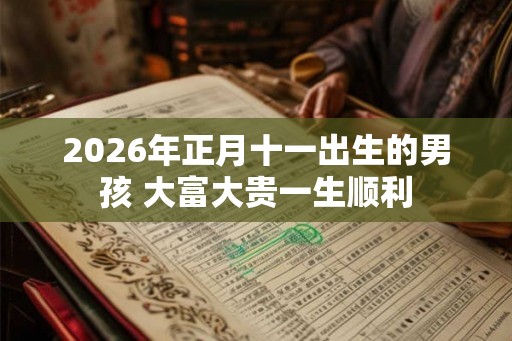 2026年正月十一出生的男孩 大富大贵一生顺利