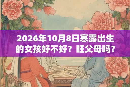 2026年10月8日寒露出生的女孩好不好？旺父母吗？