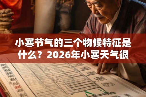 小寒节气的三个物候特征是什么？2026年小寒天气很冷吗？
