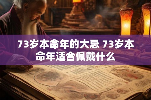 73岁本命年的大忌 73岁本命年适合佩戴什么 73岁本命年的大忌 73岁本命年适合佩戴什么