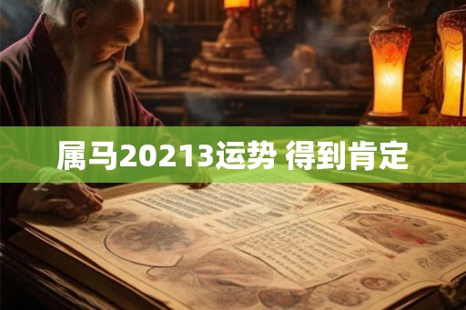 属马20213运势 得到肯定