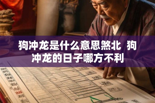 狗冲龙是什么意思煞北  狗冲龙的日子哪方不利