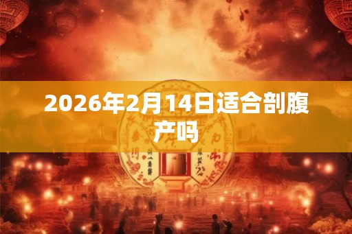 2026年2月14日适合剖腹产吗