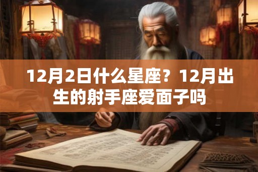 12月2日什么星座？12月出生的射手座爱面子吗
