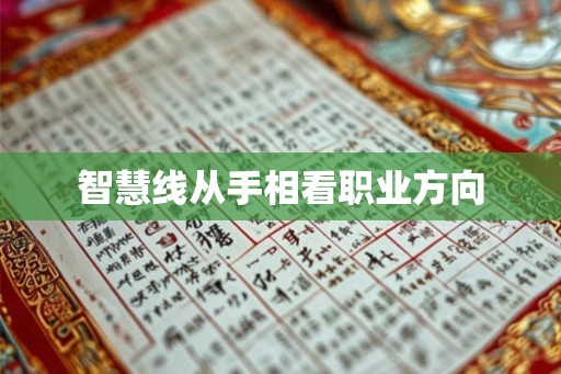 智慧线从手相看职业方向