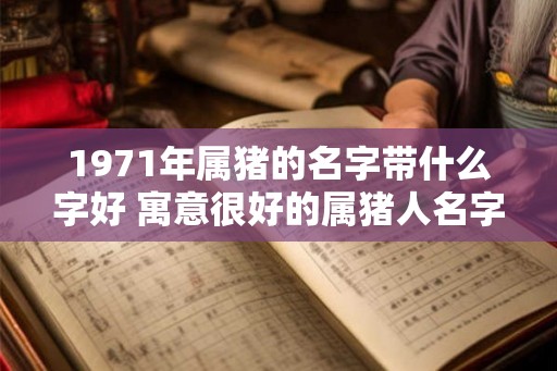 1971年属猪的名字带什么字好 寓意很好的属猪人名字