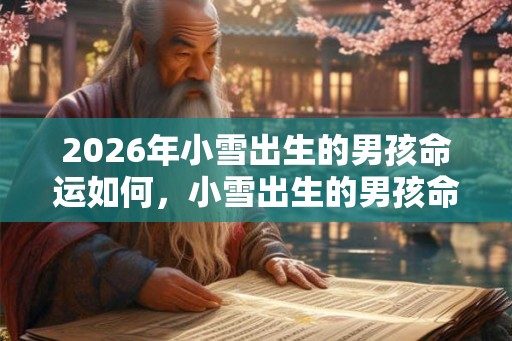 2026年小雪出生的男孩命运如何，小雪出生的男孩命理解析