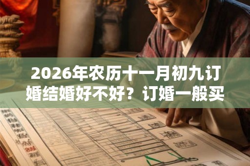 2026年农历十一月初九订婚结婚好不好？订婚一般买什么首饰？