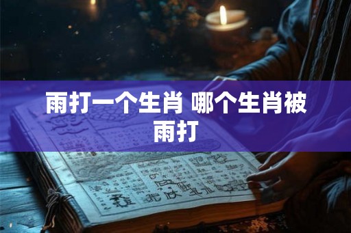 雨打一个生肖 哪个生肖被雨打