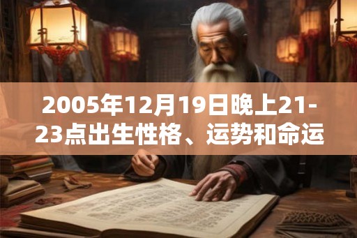 2005年12月19日晚上21-23点出生性格、运势和命运